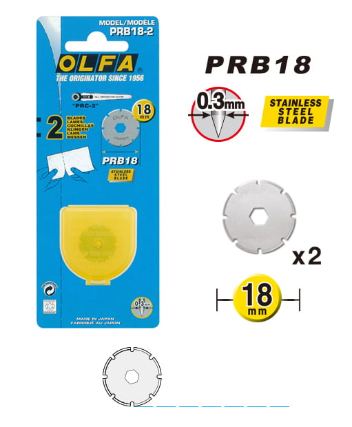 Lâmina 18mm OLFA - PRB18-2 - (c/ corte perfurado)