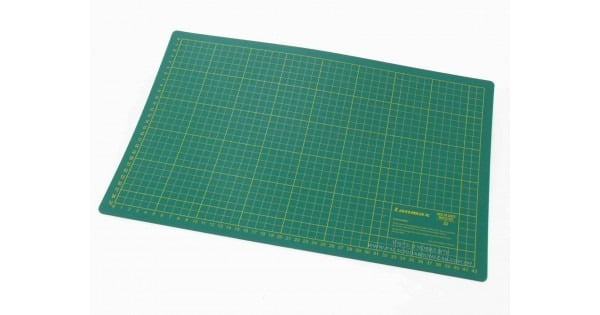 Placa de Corte 60x45cm (Verde) - Dupla Face (CM e Polegadas)
