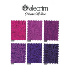 Kit de Tecidos para Patchwork Alecrim Coleção Malbec - Kit com 6 cores