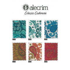 Kit Quadradinhos de Tecidos Alecrim 7,5x7,5cm Coleção Cashmere I