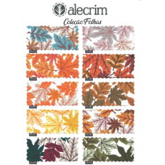 Kit Tecidos Alecrim com 10 cortes de 1m x 1,40m (Total de 10m no Kit) Coleção Folhas I V2