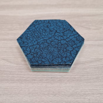 Kit Hexágonos de 8,5 cm Coleção Maragogi Alecrim Tecidos
