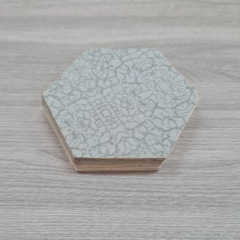 Kit Hexágonos de 8,5 cm Coleção Neutros Alecrim Tecidos