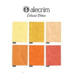 Kit Quadradinhos de Tecidos Alecrim 7,5x7,5cm Coleção Verão