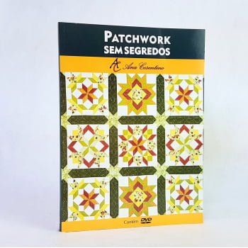 Kit com 2 Livros Ana Cosentino: Patchwork Sem Segredos e Fundamentos do Patchwork 