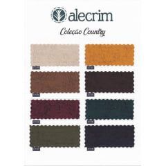 Kit Tecidos Alecrim com 8 cortes de 1m x 1,50m (Total de 8m no Kit) Coleção Country V2