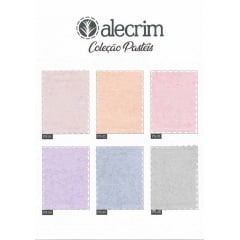 Kit Tecidos Alecrim com 6 cortes de 1m x 1,40m (Total de 6m no Kit) Coleção Pastéis V2